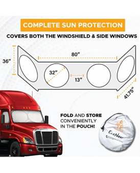 Pare soleil semi camion pour pare brise et vitres latérales - Temu France