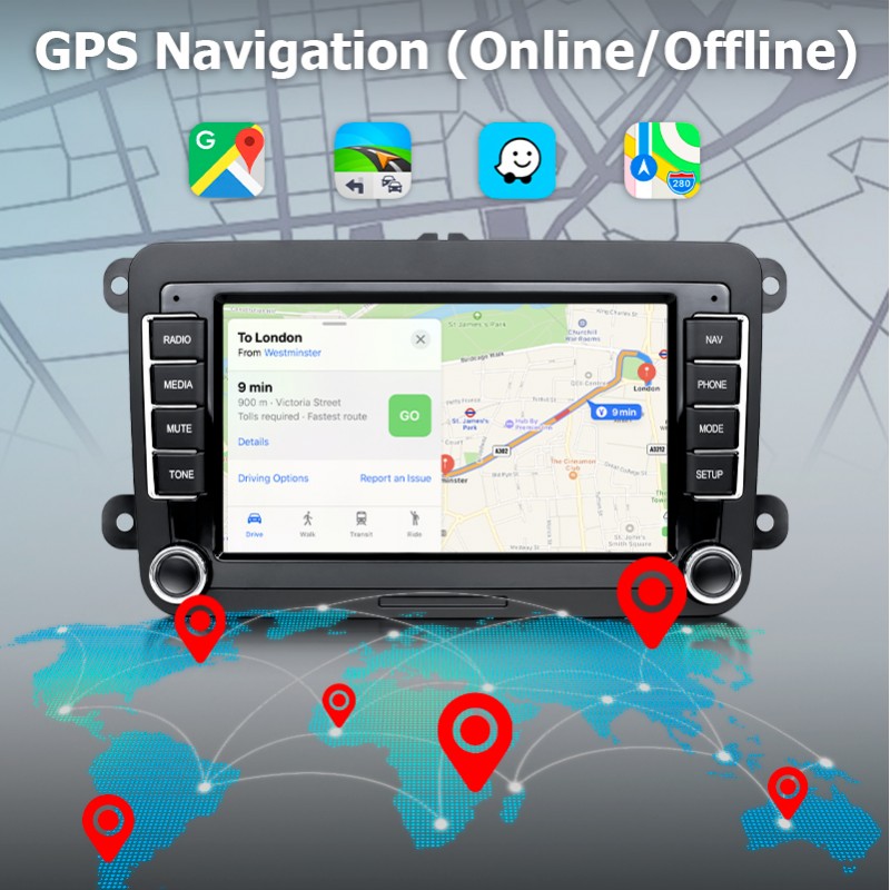 Navitech Custodia GPS nera compatibile con la OHREX Car 5 Inch Sat Nav